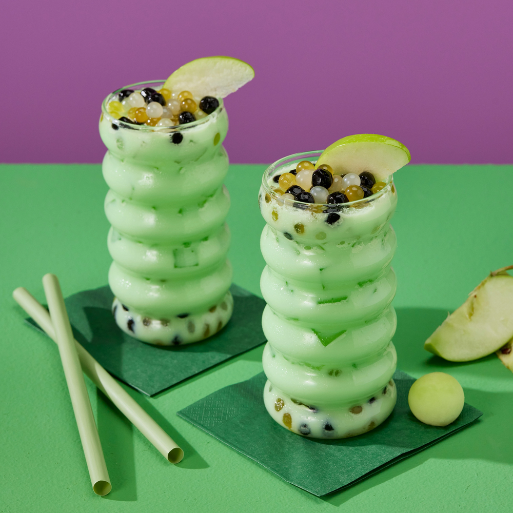 Apple Honeydew Boba