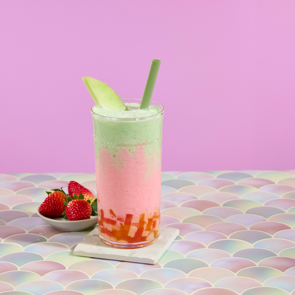 Strawberry Honeydew Boba