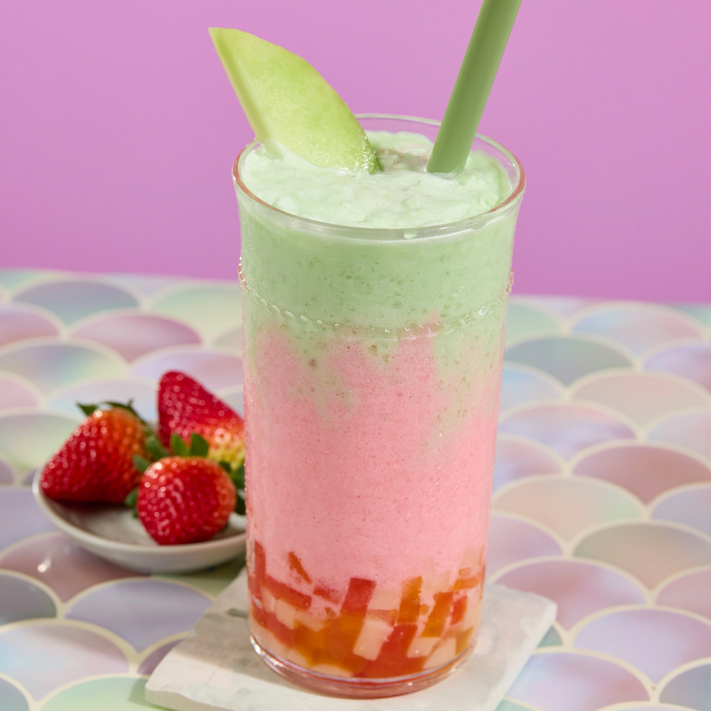 Strawberry Honeydew Boba