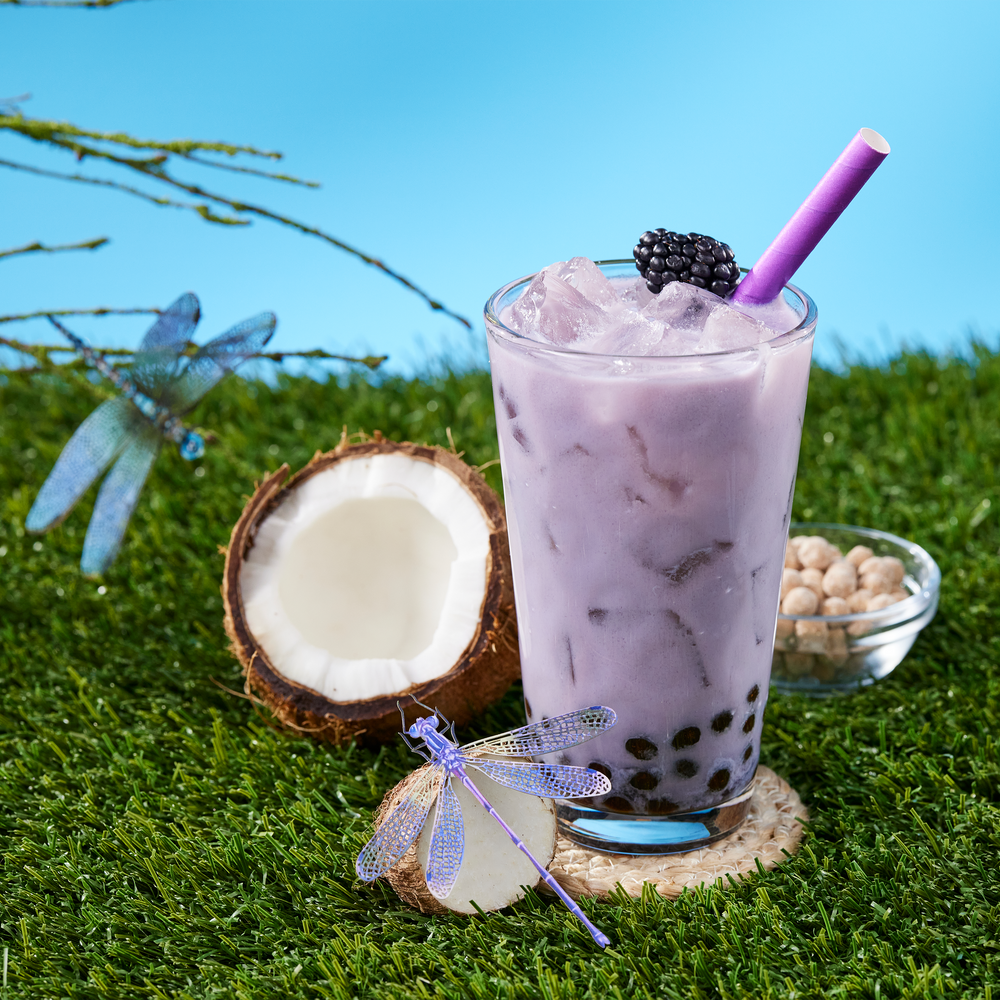 Dragonfly Taro Boba Tea