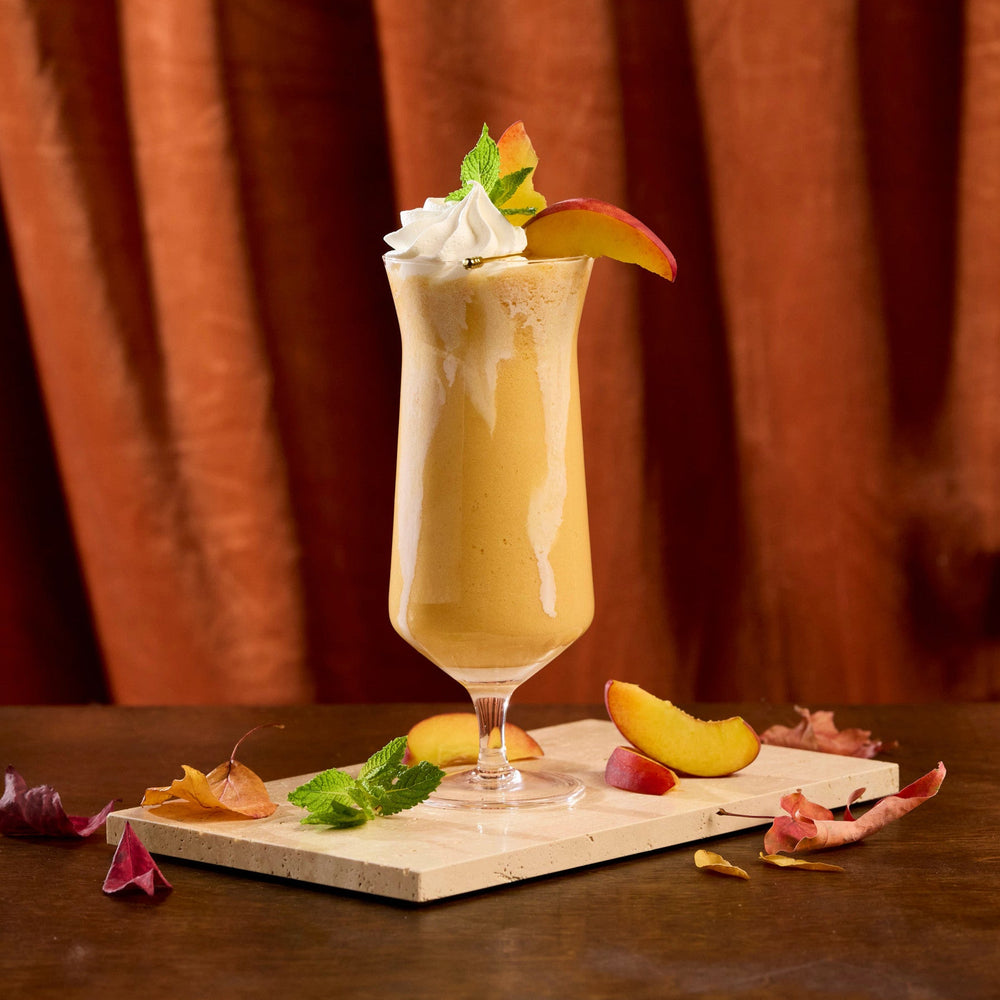 Spiced Peaches & Cream Smoothie
