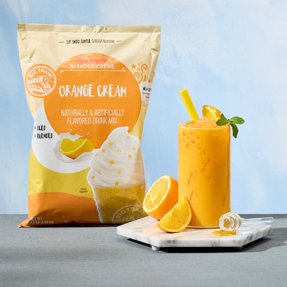 Orange Ginseng Honey Green Tea Boba