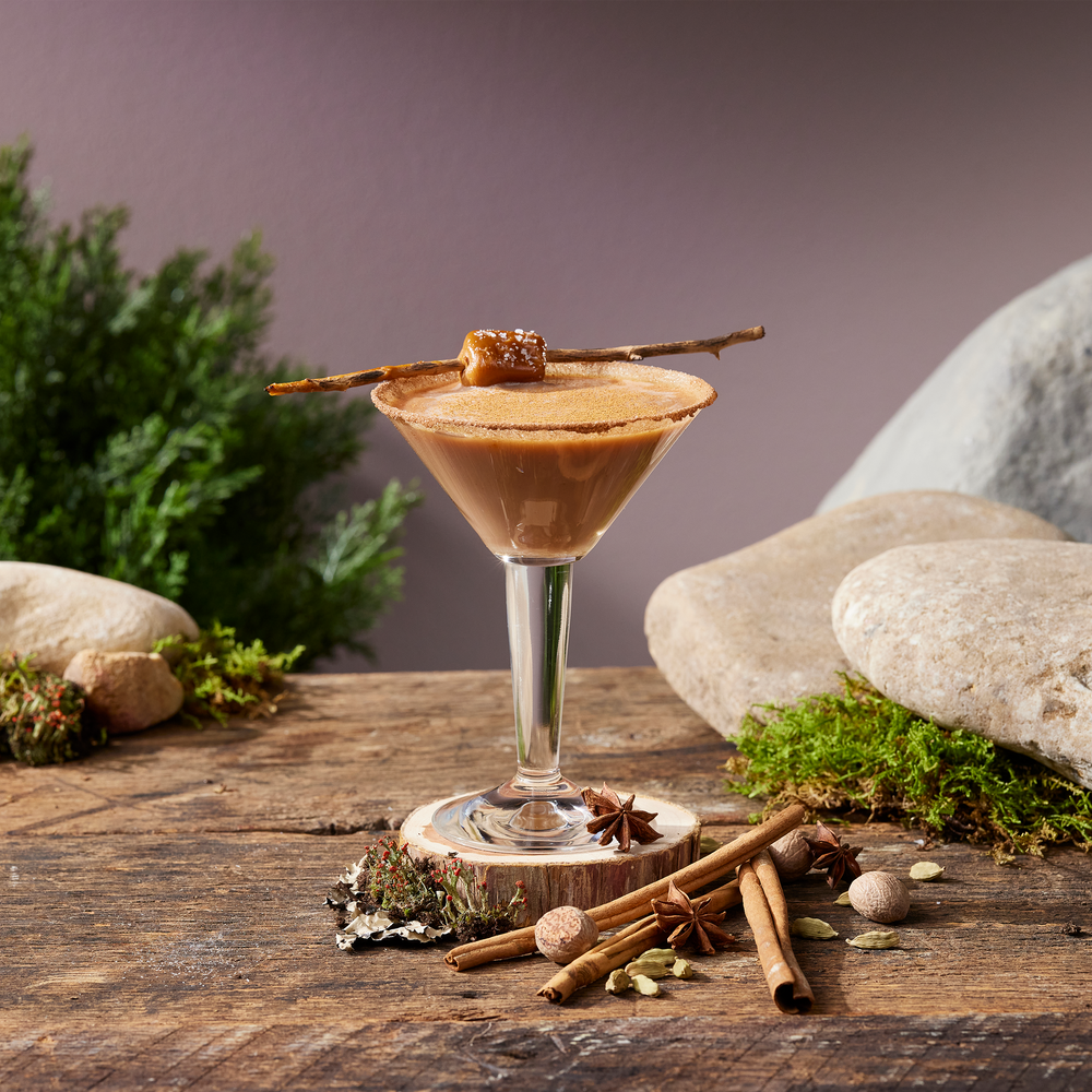 Salted Rum-chai-ta Martini