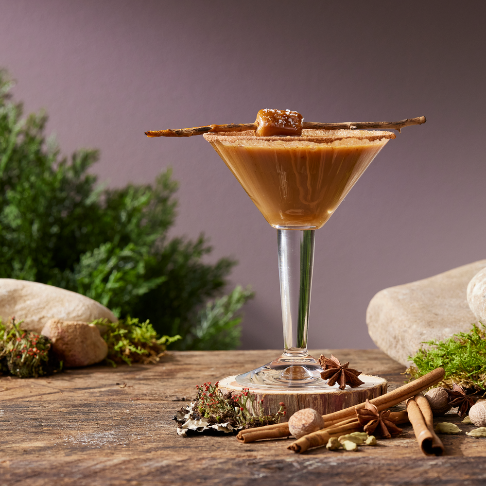 Salted Rum-chai-ta Martini