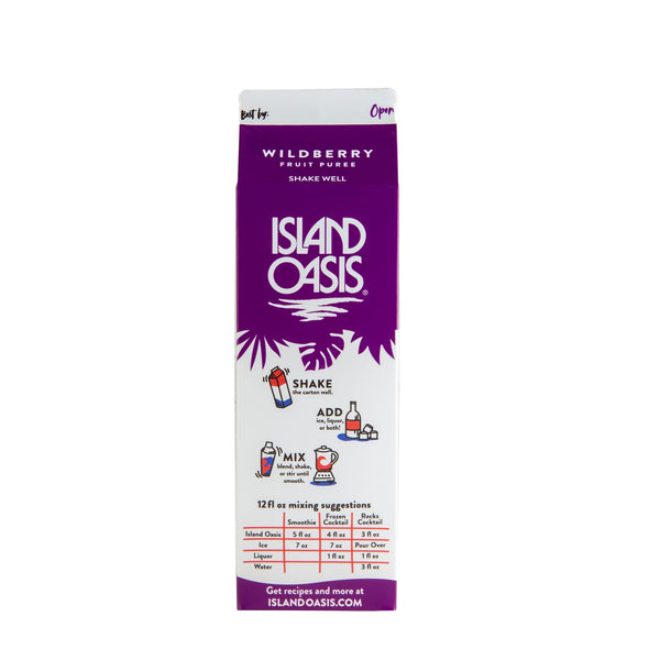 Island Oasis Wild Berry Frozen Beverage Mix - 12 x 32 oz