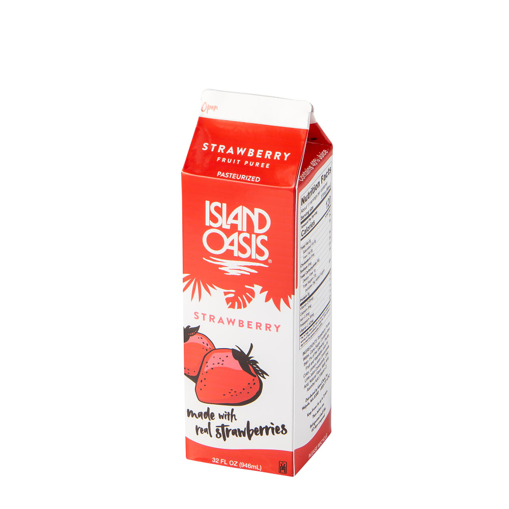 Island Oasis Strawberry Beverage Mix - 12 x 32 oz