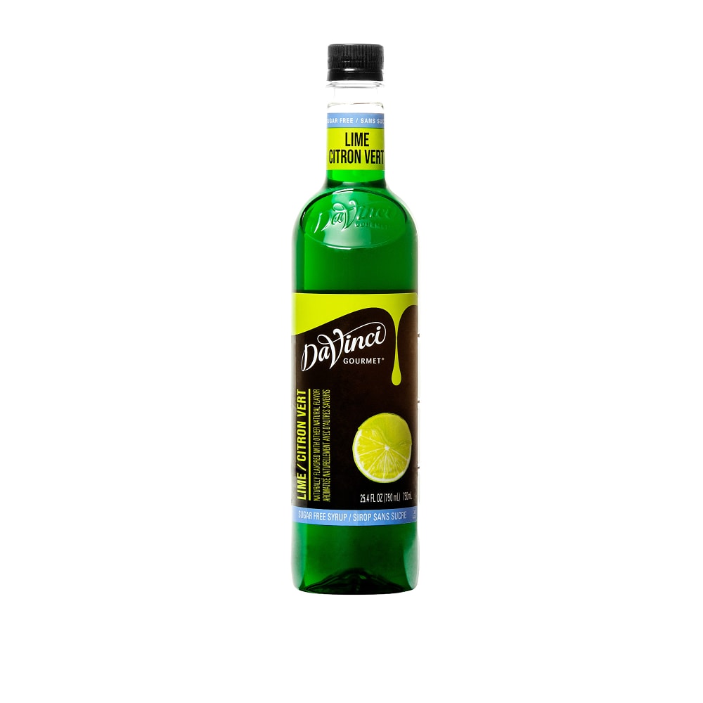 DaVinci Gourmet Sugar-Free Lime Syrup - 4 x 750 ml Plastic