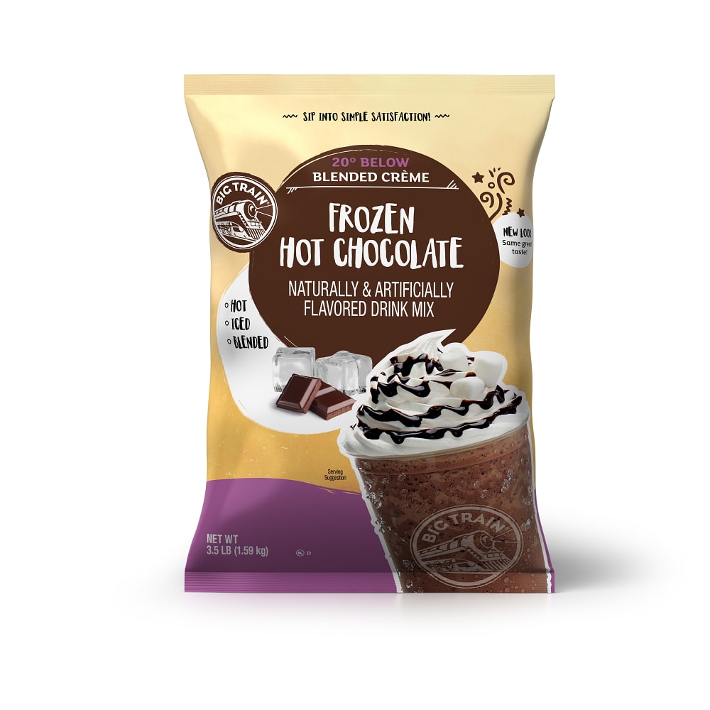 Big Train 20 Below Frozen Hot Chocolate Beverage Mix - 5 x 3.5lb Bags