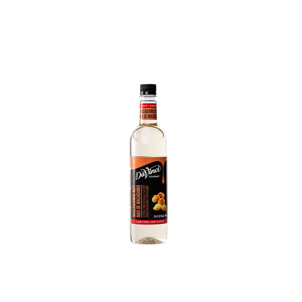 DaVinci Gourmet Classic Macadamia Nut Syrup - 4 x 750 ml Plastic