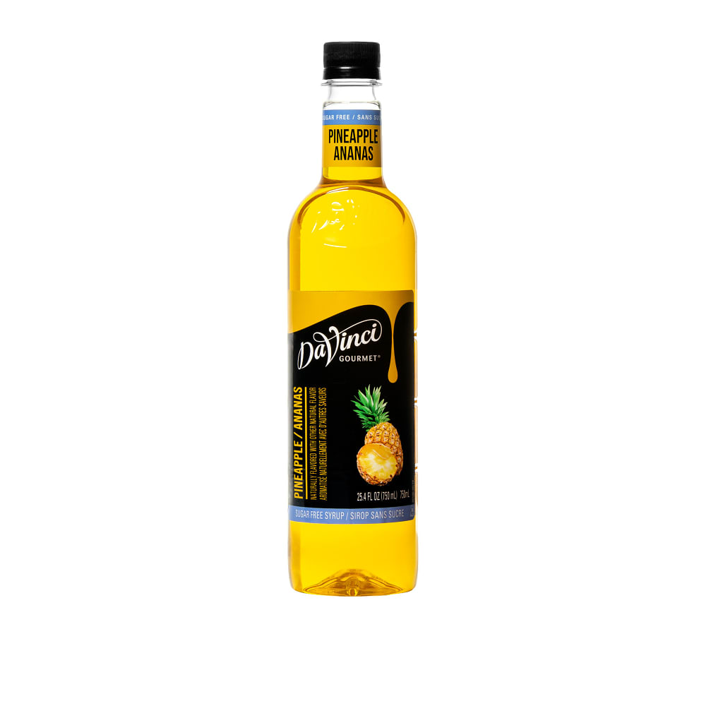 DaVinci Gourmet Sugar-Free Pineapple Syrup - 4 x 750 ml Plastic