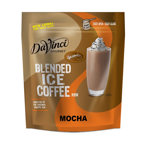 ◆mocha◆ DaVinci Gourmet Mocha Blended Iced Coffee Mix - 4 x 3 lb Bags