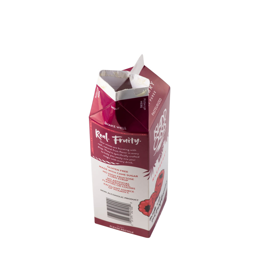 Island Oasis Red Raspberry Frozen Beverage Mix - 12 x 32 oz