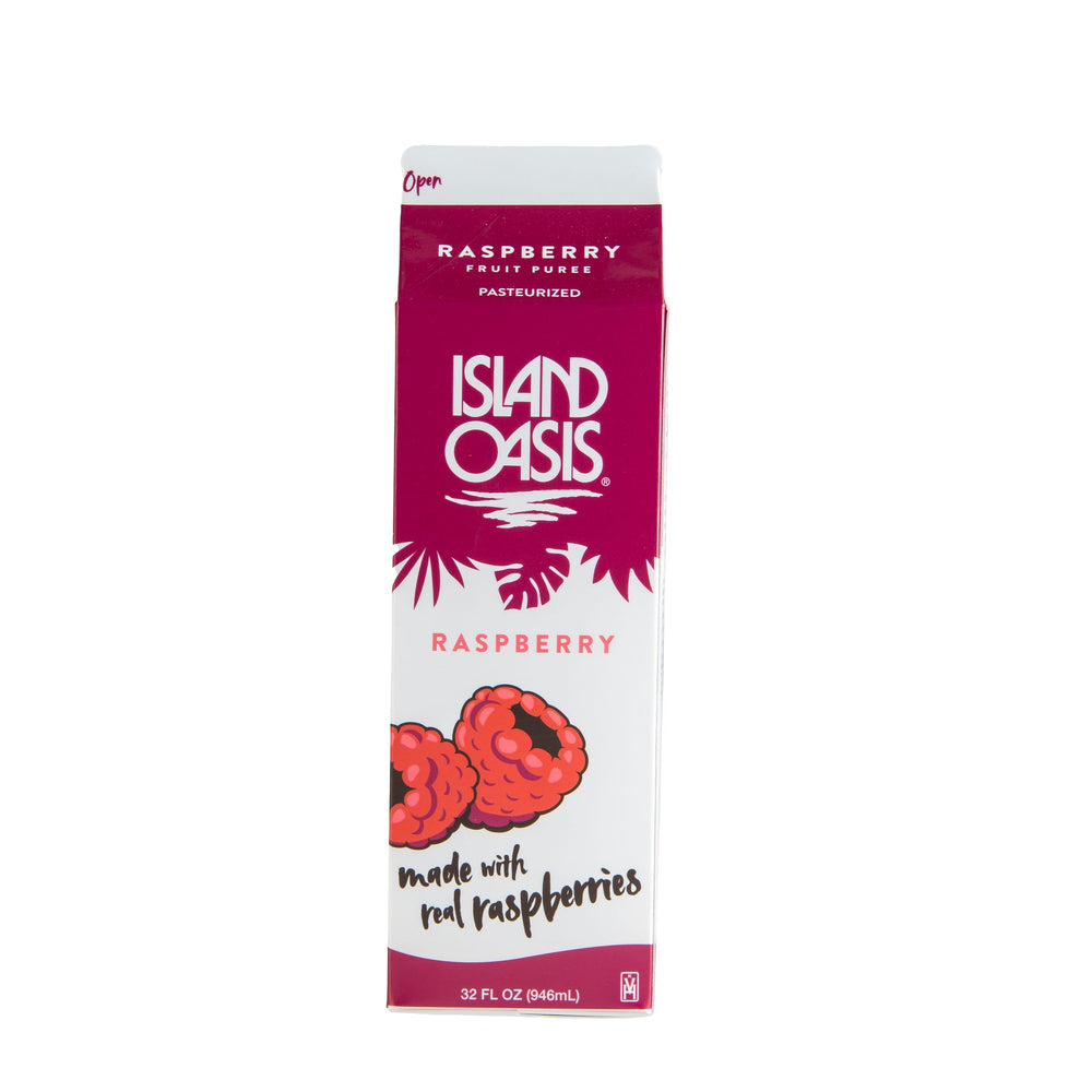 Island Oasis Red Raspberry Frozen Beverage Mix - 12 x 32 oz