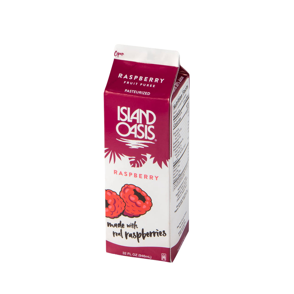 Island Oasis Red Raspberry Frozen Beverage Mix - 12 x 32 oz