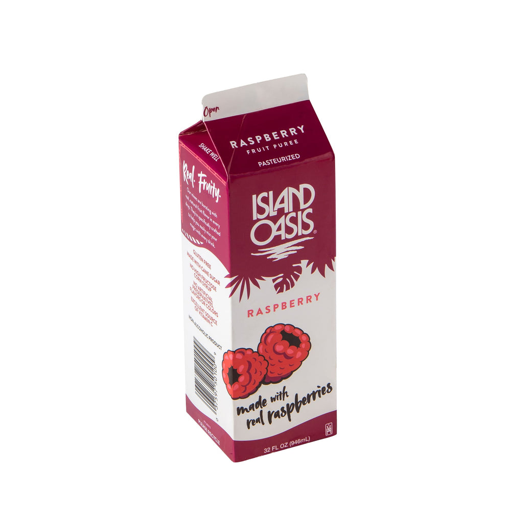 Island Oasis Red Raspberry Frozen Beverage Mix - 12 x 32 oz
