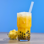 Creamy Mango Caramel Boba 