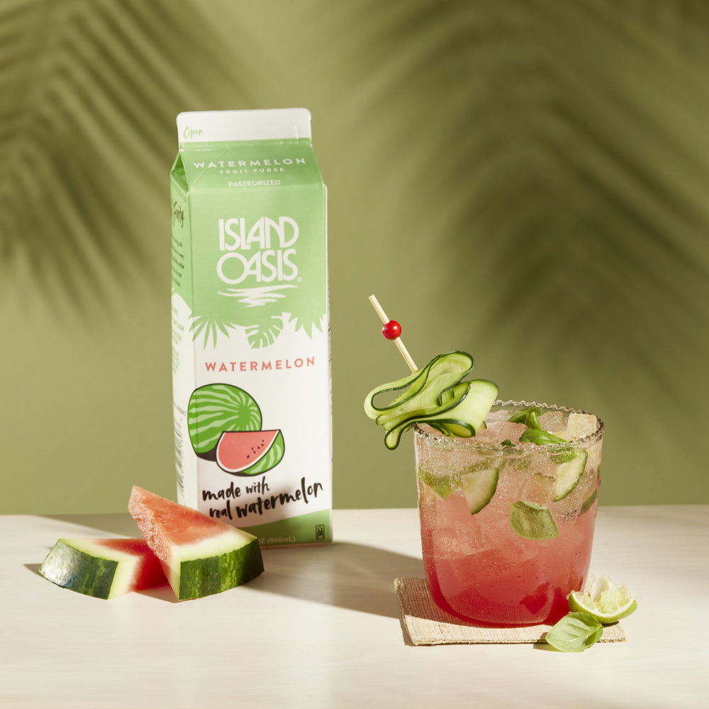 Watermelon, Cucumber & Basil Spritzer