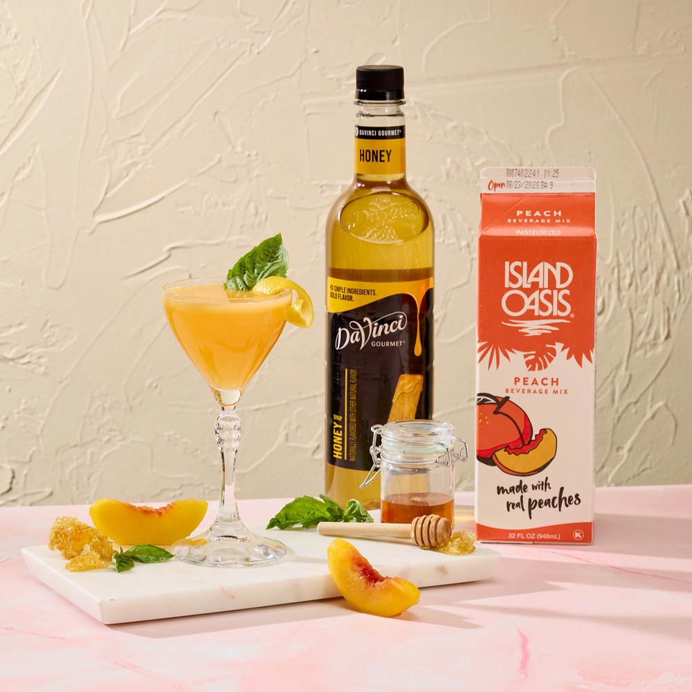 Honey, Basil & Peach Bee’s Knees