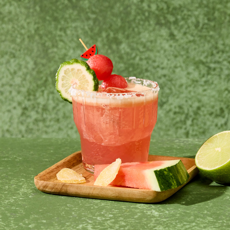 Spicy Ginger Watermelon Margarita
