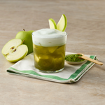 Iced Matcha with Green Apple Cold Foam