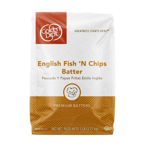 Golden Dipt English Fish N Chip Batter - 6 x 5 lb