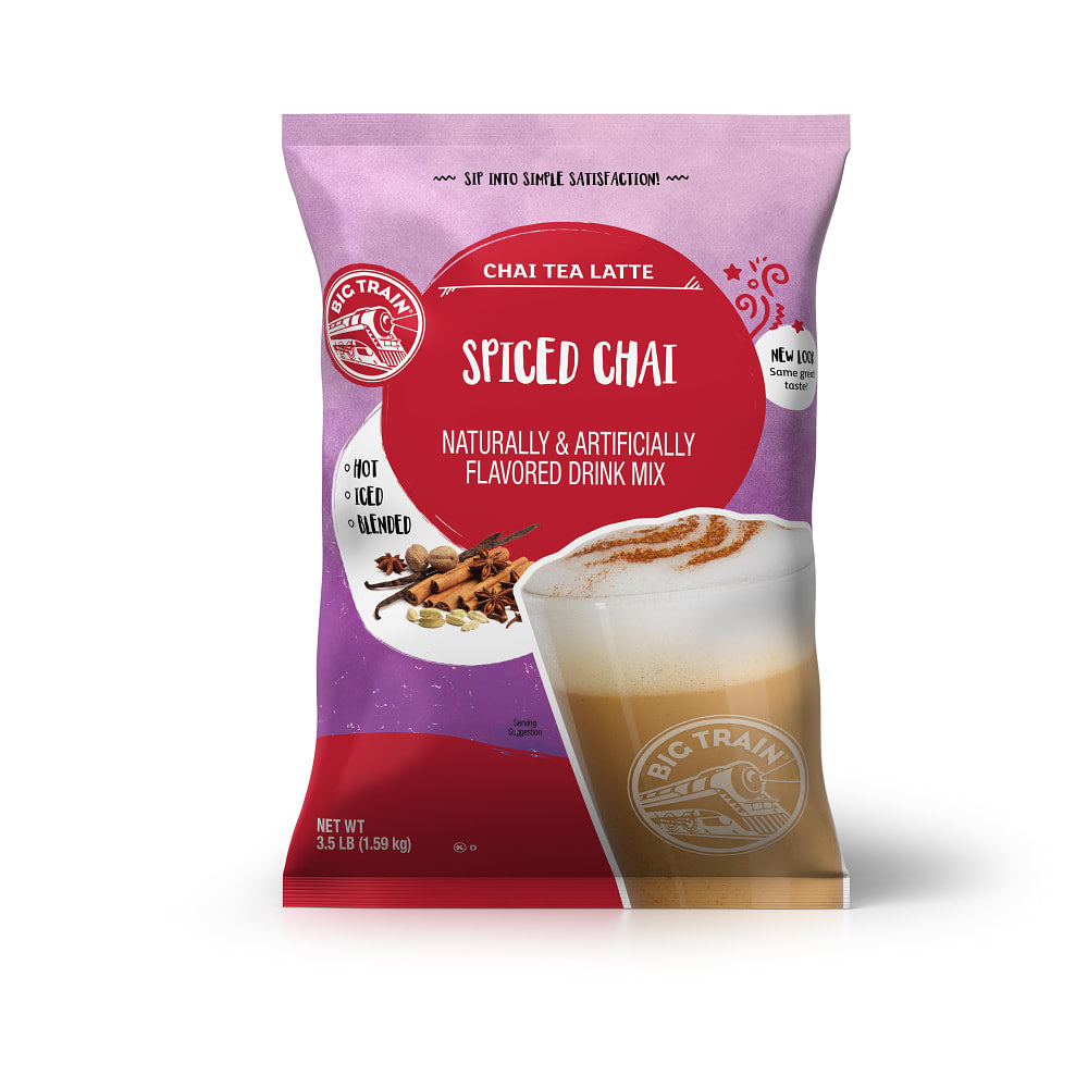 Figur Gå forud Sober Big Train Spiced Chai Tea Latte Beverage Mix - 4 x 3.5lb Bags