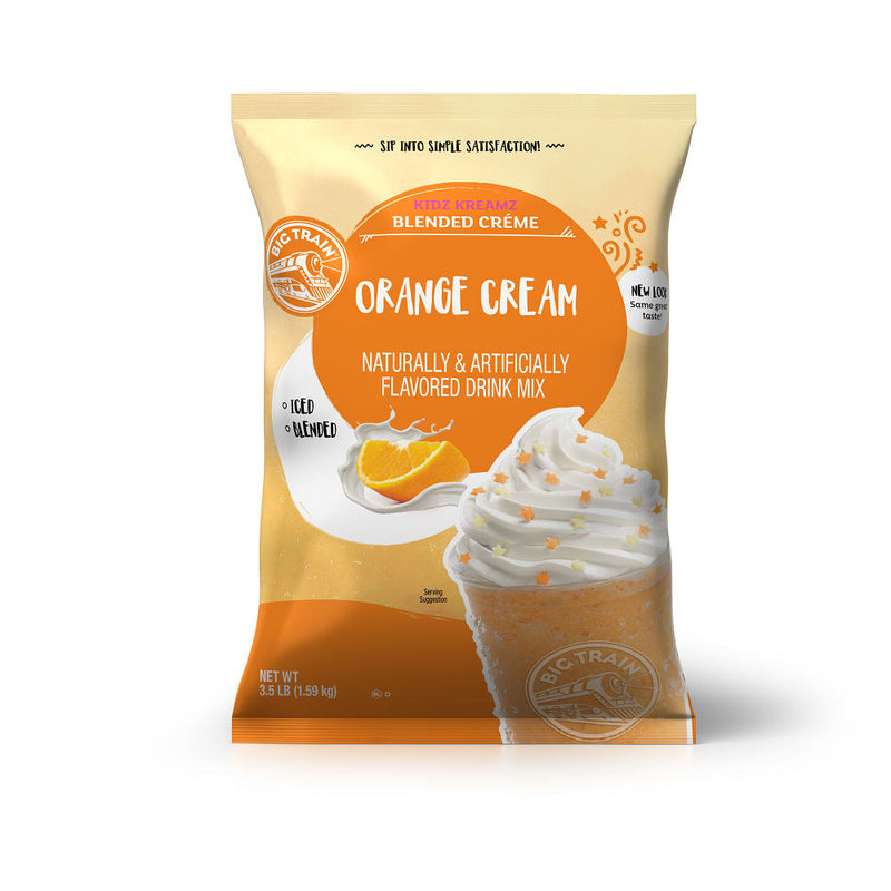 Big Train Kidz Kreamz Orange Cream Blended Beverage Mix - 5 x 3.5