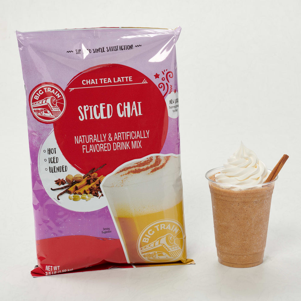 Big Train Spiced Chai Tea Latte Beverage Mix - 4 x 3.5lb Bags