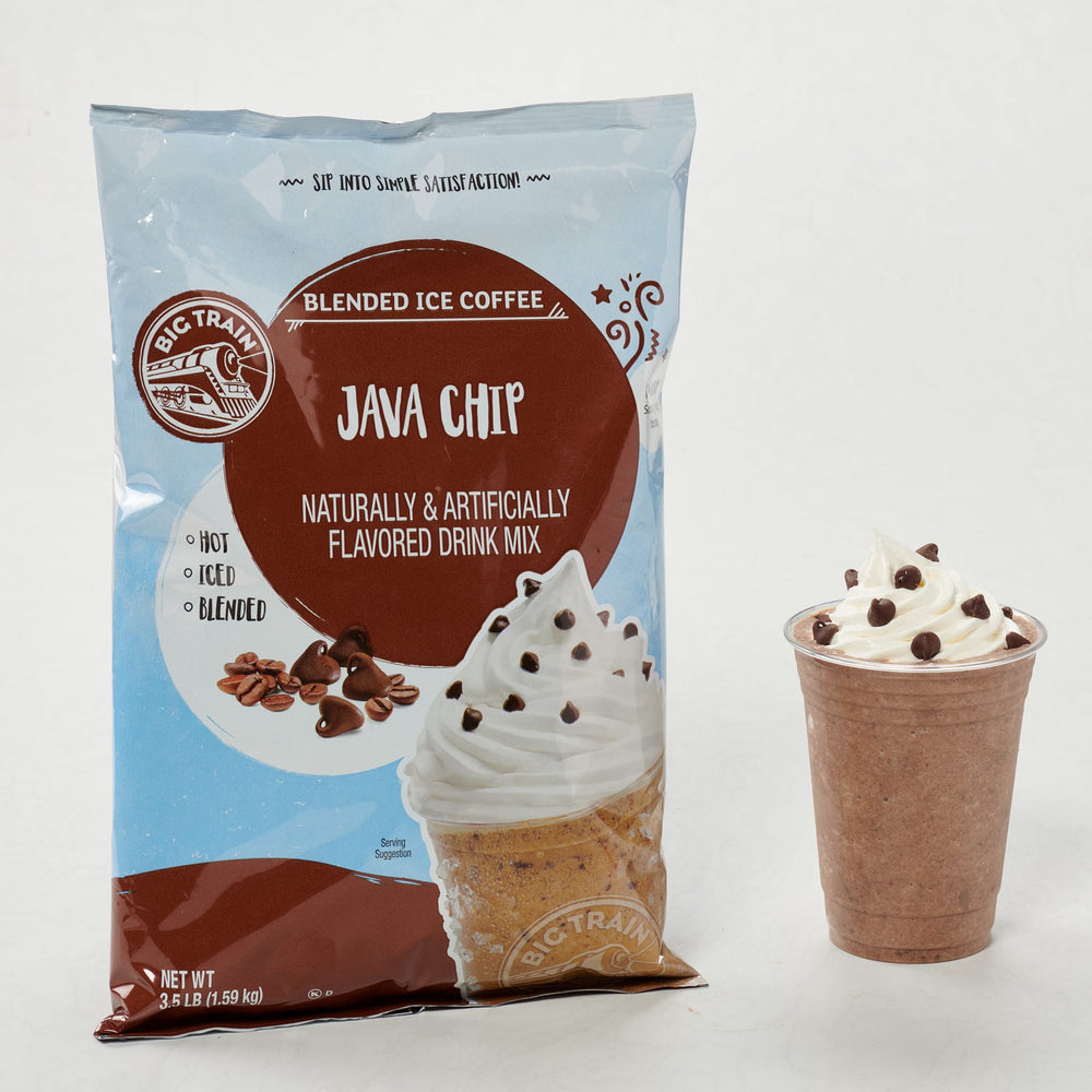Big Train Java Chip Blended Ice Coffee Beverage Mix - 5 x 3.5lb Bags