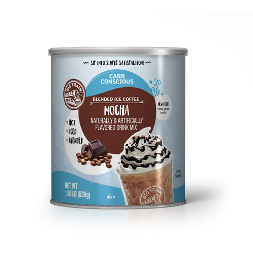 Low Carb Mocha Blended Ice Coffee Beverage Mix - 2 x 1.85 lb Can