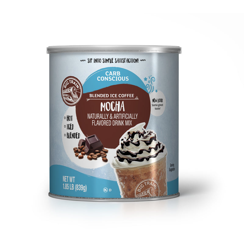 Big Train Low Carb Mocha Blended Ice Coffee Beverage Mix - 2 x