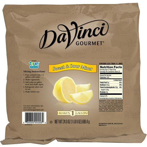 DaVinci Gourmet Sweet and Sour Cocktail Mixer - 12 x 24 oz Bags