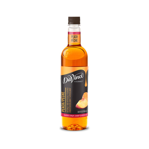 DaVinci Gourmet Classic Peach Syrup - 4 x 750 ml Plastic