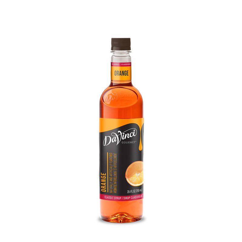 DaVinci Gourmet Classic Orange Syrup - 4 x 750 ml Plastic